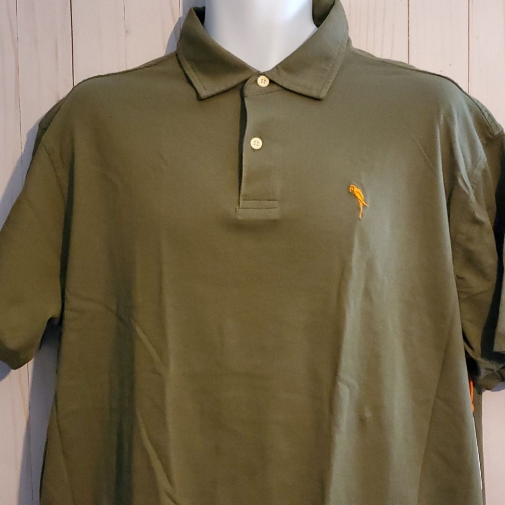 Margaritaville Men's 100% Cotton Short Sleeve Polo